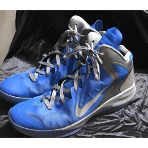 Nike Zoom Hyperenforcer Flywire Hyperfuse Blue Basketball Shoes Men's 13